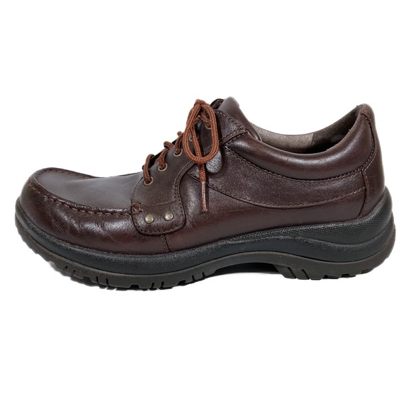 Dansko Wyatt Mens Size 7.5 8 EU 41 Brown Leather Full Grain Comfort Oxford Shoes - Picture 3 of 8